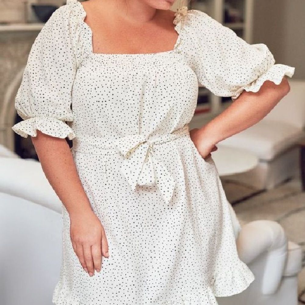 Eloquii Smocked Front Mini Day Dress